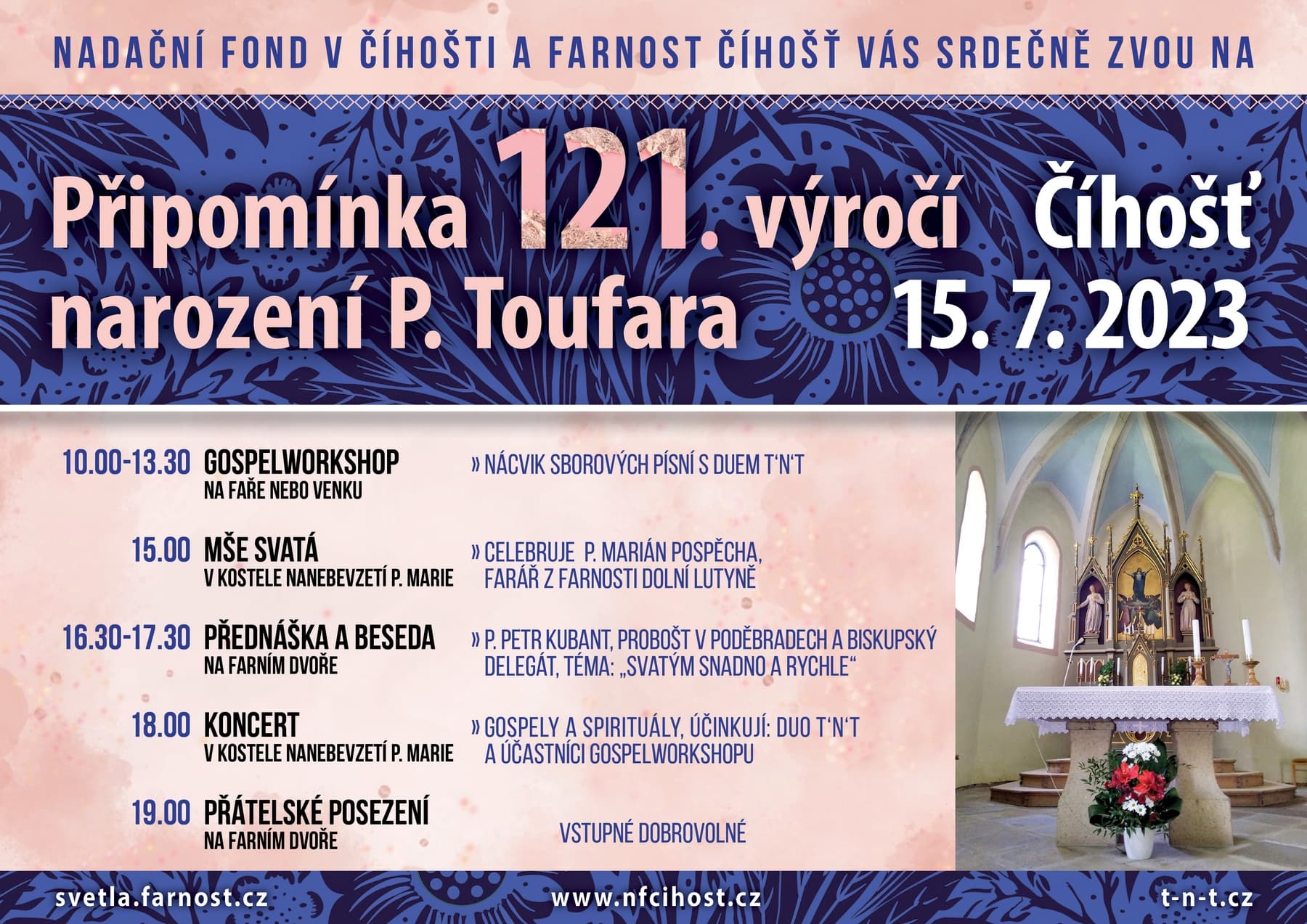 121. výročí narození P. Toufara